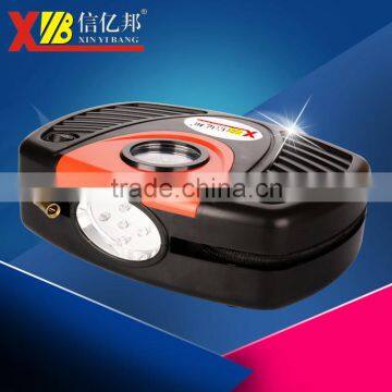 electric air pump for car and bike with LED light