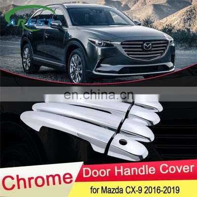 for Mazda CX-9 CX9 CX 9 TC MK2 2016 2017 2018 2019 Chrome Door Handle Cover Exterior Trim Catch Cap Car Stickers Accessories ABS