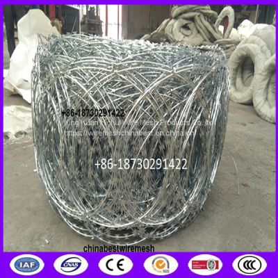 Constantine Razor Wire Fence BTO -22 Blade 450mm Coil Diameter from china used on security usage