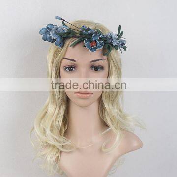 New Design Bridal Artificial Flower Wedding Beach Hair Wreath photo-2