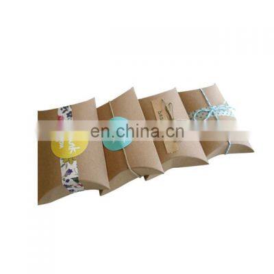 Oem Custom Kissenbox Cajas Almohada Kraft Paper Pillow Box