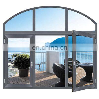 Factory price fashional aluminum arch house windows doors