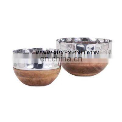 Stainless Steel & Brass Orcid Bowl photo-5