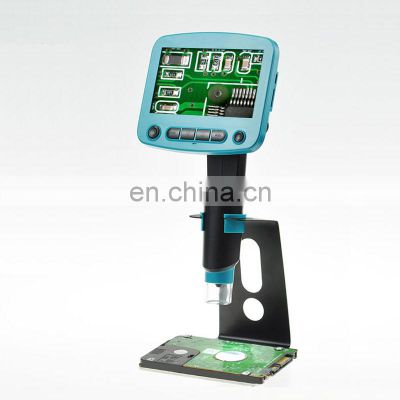 800x USB Digital Microscope 4.3Inches 5.0MP LCD Display Video For PCB Repair Industrial Sector