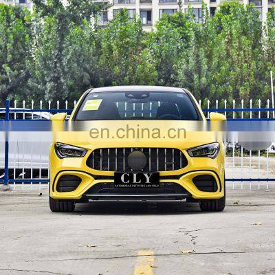 CLY Car Bumpers For 2019+ Mercedes Benz W118 CLA Upgrade CLA45 AMG Bodykit Front Car Bumper With Grille Diffuser With Tips photo-3