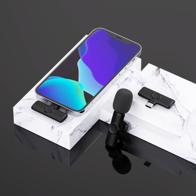 K2 Wireless Lavalier Microphone One-to-One Wireless Microphone Lavalier Short Video Shooting Mobile Live Set