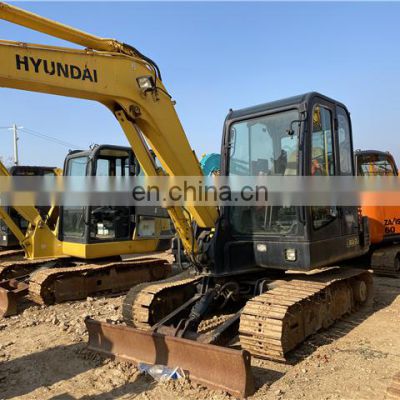 High quality hyundai 60-7 excavator , nice condition 6ton excavator , hyundai 60 mini digger