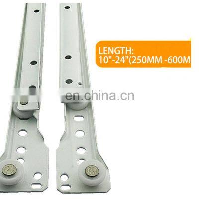Furniture Hardware FGV Style Coated Drawer Slide With Nylon Wheel Cabinet Drawer Runner Slide Rail photo-2