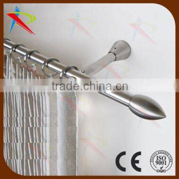 Metal hardware finial curtain rod set