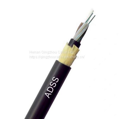 12 24 36 48 96 144 2-288 Core All Dielectric Self Supporting (ADSS Cable) Fiber Optical Cable