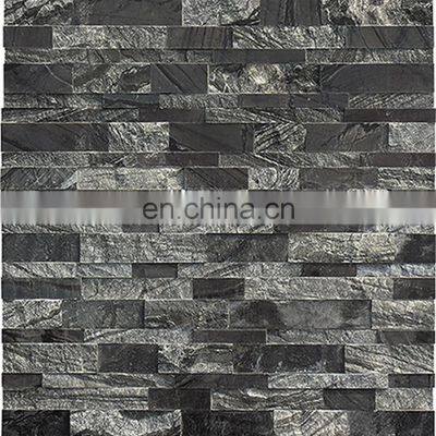 Philippine Exterior Ancient Granite Black Interior Marble Wall Stone Veneer Panels Black Tiles Design Decor Guangzhou