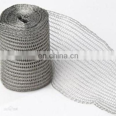 Gas filter mesh 0.3 mm wire 316 stainless steel knitted wire mesh