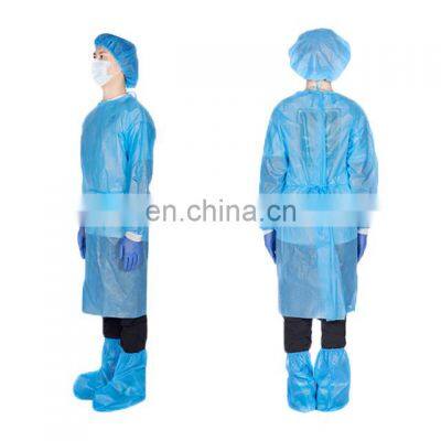 Disposable non woven fabric isolation gowns insolation gown PP PE surgical medical gown level1/ 2/3