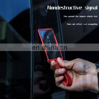 Car Key Case for Tesla Model Y Card Key Pouch for Model 3 Aluminum Car Key Holder Cover for Tesla Accessories photo-5