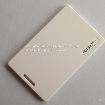 2023 RFID business ID blank card white PVC plastic card with T5577 chip