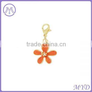 gold plated leaf charm