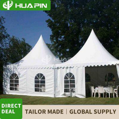 Customized luxury Logo trade fair marquee restaurant wedding banquet wedding ceremony birthday party anniversary party Pagoda tent