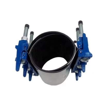 1.6 Mpa Rubber Sleeve Pipe Joint Sleeve Pipeline Ductile Iron Water Pipe Leak Band Repair Clamp with dci jaw