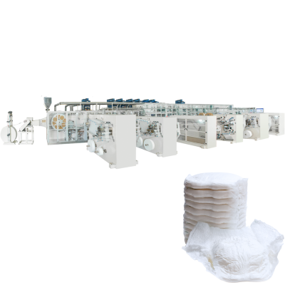 Full Servo Two-piece Pull up Baby Diaper Production Line Baby Diaper Machine Baby Diaper Making Machine photo-4