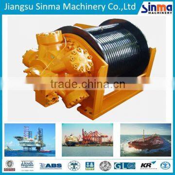 radial piston motor equipped hydraulic winch for marine/industry