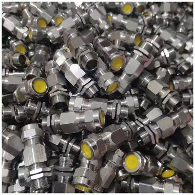 Exd Exe Extb M20 Metal Cable Gland Stainless Steel Explosion Proof for Armoured Cable Double Seal Compression photo-5