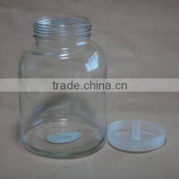 600ml glass tissue culture jar with lid, 240ml 350ml 620ml tissue culture glass jar