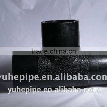 YUHE PE pipe fittings Hot-Melting Reducing Tee