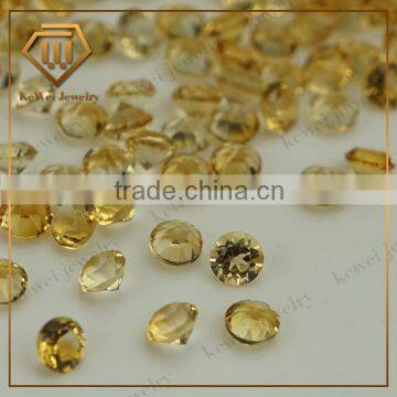 Round Brilliant Cut 2.25mm Natural Citrine Gemstone