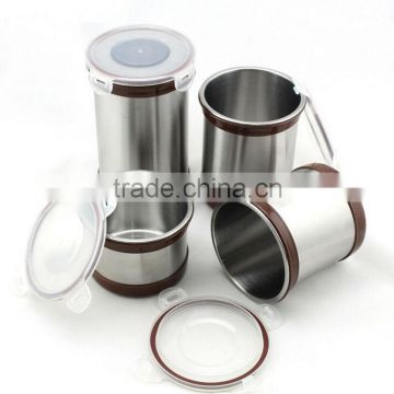 stainless steel airtight canister set