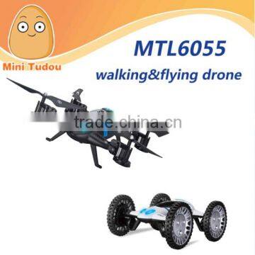 Minitudou racing drone MTL6055 with Light and 0.3/2MP camera walking&flying car drone