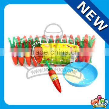 Cute Carrot shape Fruity Sour Powder Candy
