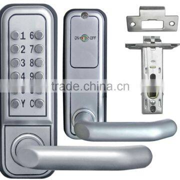 OSPON LOCKSIMTH MECHANICAL KEYLESS DIGITAL SPRING LATCH DOOR LOCK NEW STAIN CHROME OS600A