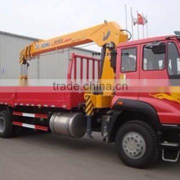 Sinotruk golden prince 6x4 euro2 266hp truck crane for sale