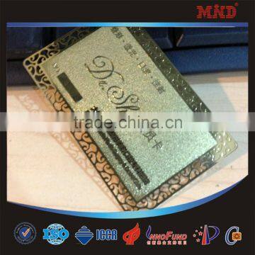 MDM5 HQ customized laser cut blank metal business card                        
                                                Quality Choice