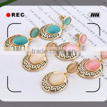 alloy jewelry copper brass plating gold silver drop earring