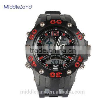 Original japan movement durable plastic case mens digital sport watchesMIDDLELAND 8015