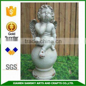 Home Decoration Baby Angel Bronze Statue