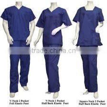 Customized High Quality Navy Hospital Scrubs , Uniform Manufacturer With Polyester/cotton Material photo-5