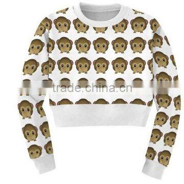 Sublimation crewneck custom 3d sweatshirt women