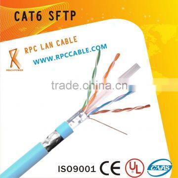 23AWG Solid BC SFTP past fluke test Cat6 lan cable