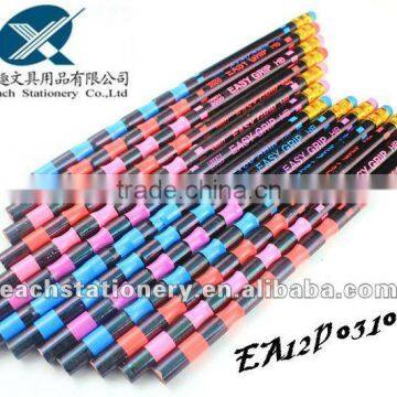 2013 new arrival HB easy grip pencil in bulk with eraser