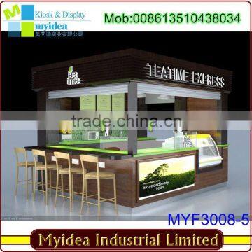 Manufacture professional supermarket mall chocolate kiosk design modern snacks food showcase