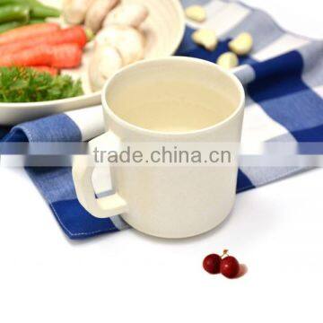 Alibaba china supplier bamboo fibre customized cup with handle,tableware,copy ceramic&melamine water&coffee mug