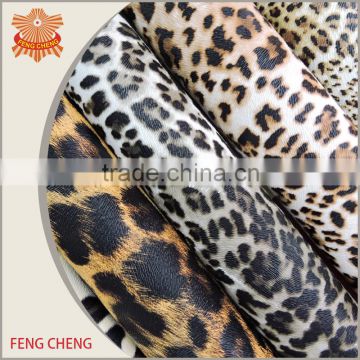 Copy the leopard skin grain pvc artificial leather