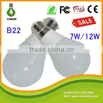 LED Globe Bulb Light US popular ceramic bulb b22 led 12w