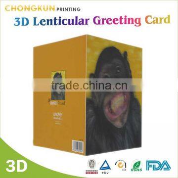 Hot Sell Manufacture High Quality Customized Promotional Lenticular Printing 3d Plastic Vintage Postcards/ 3D Post Card photo-2
