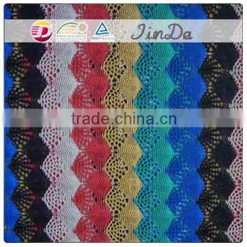 Beatiful colorful yarn dyed crochet lace design