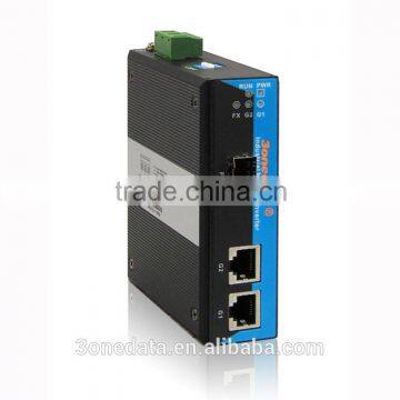 2 Ports DIN-Rail Industrial Gigabit Media Converter(SFP)