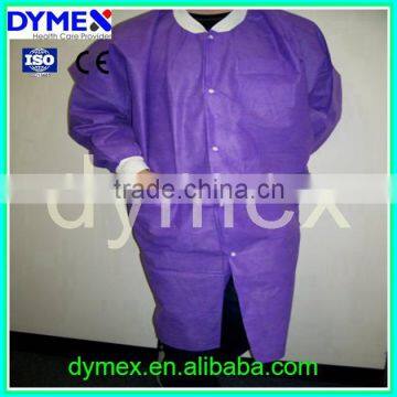 Nonwoven Fabric High Quality Disposable Keen Length Lab Coats