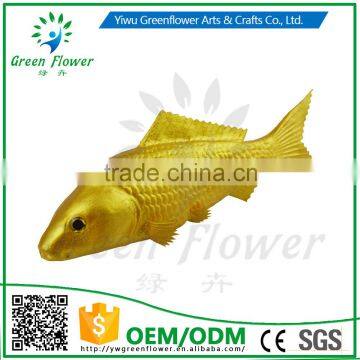 Greenflower 2016 Wholesale artificial PU fish Golden Carp China handmaking decoration